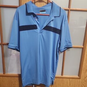 PGA Tour Mens Blue Golf Polo